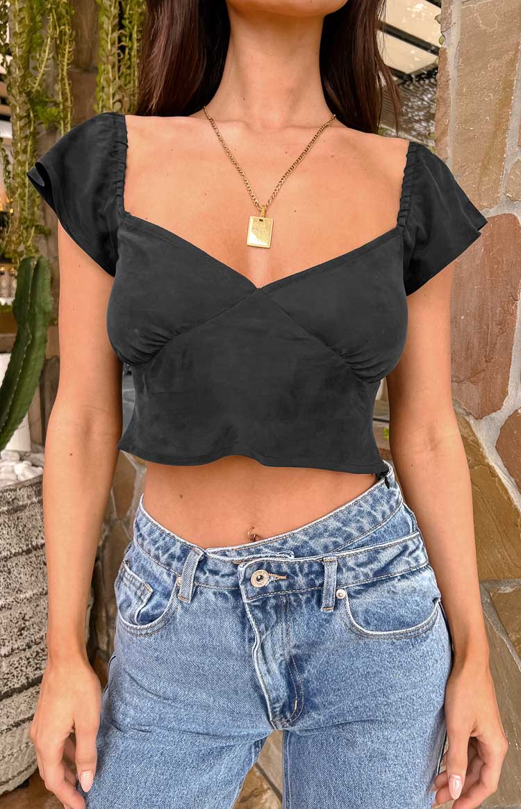 Anna Black Top Image