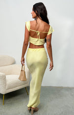 Anna Yellow Maxi Skirt Image