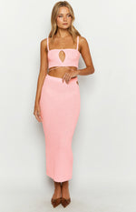 Annabella Pink Crop Top Image