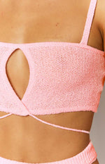 Annabella Pink Crop Top Image