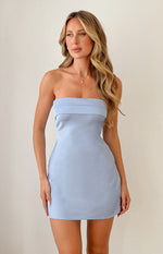 Annie Blue Strapless Mini Dress Image