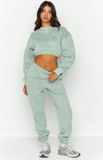 Annie Mineral Cropped Sweater Image