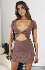 Antidote Reversible Twist Dress Brown Image