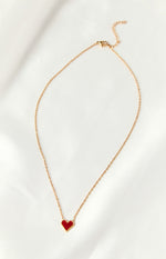 Aria Gold Heart Necklace Image