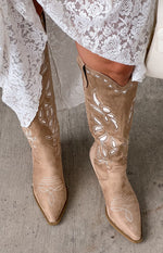 Billini Della Taupe Cowboy Boots Image