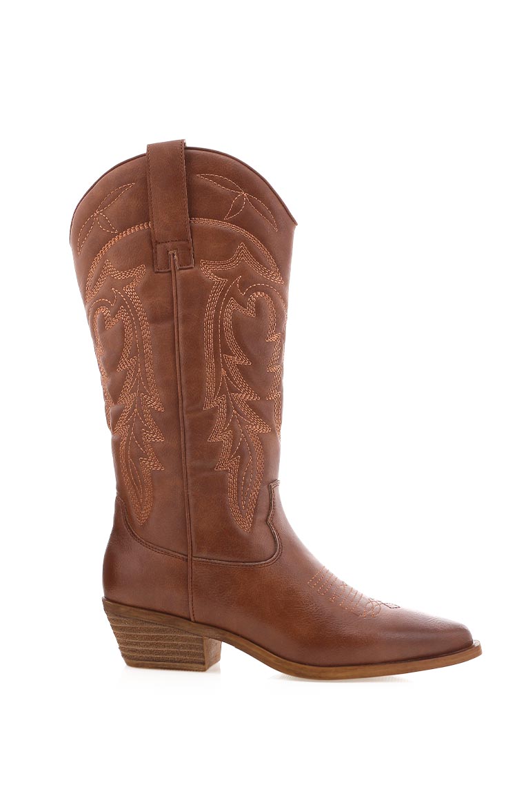 Billini Ottile Tan Cowboy Boots Image