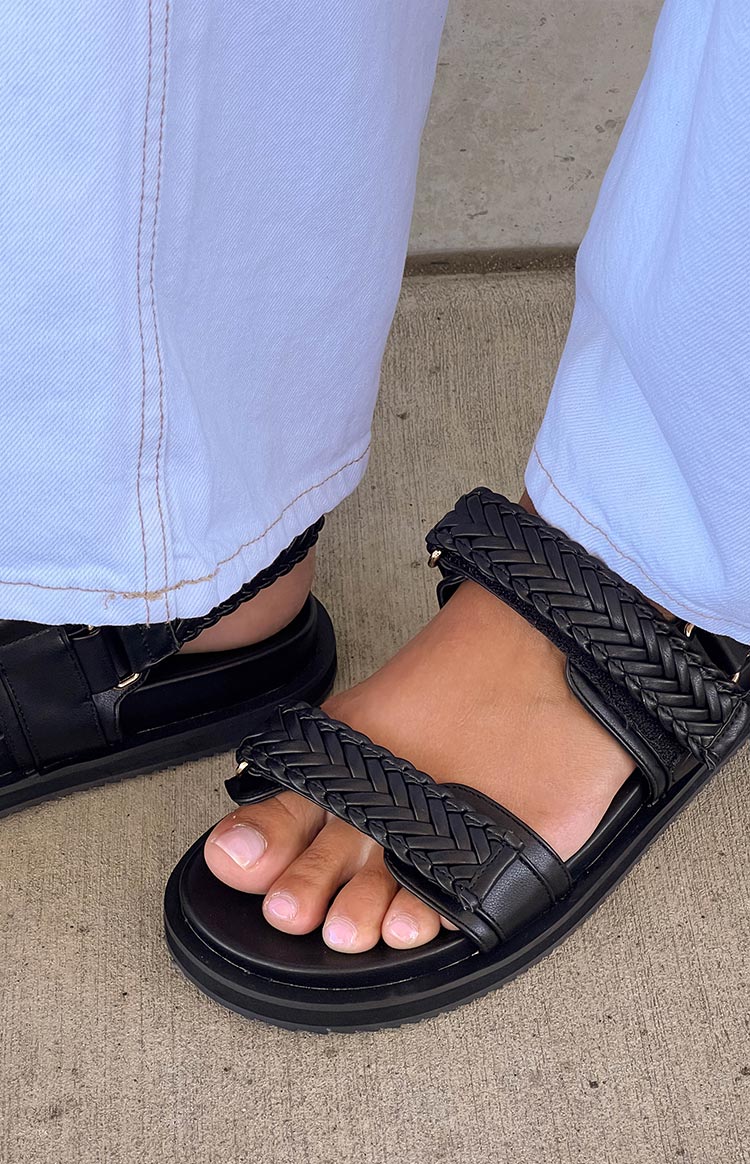 Billini Taishi Black Sandals Image