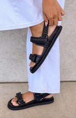 Billini Taishi Black Sandals Image