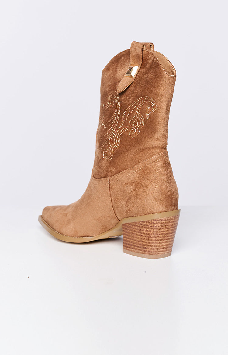 Billini Darla Tan Cowboy Boots Image