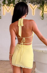 Brantley Yellow Mini Dress Image