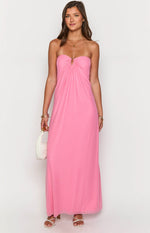 Brynner Pink Strapless Maxi Dress Image