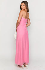 Brynner Pink Strapless Maxi Dress Image