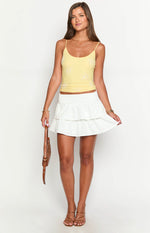 Baxley White Mini Skirt Image