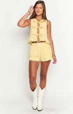 Baxter Yellow Gingham Top Image