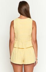 Baxter Yellow Gingham Top Image