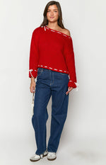 Bea Red Sweater Image