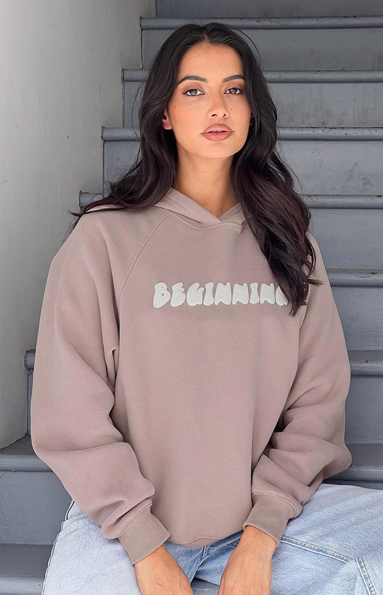 Beginning Beige Bubble Hoodie Image