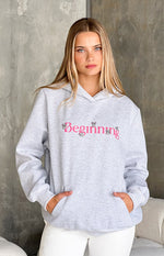 Beginning Grey Marl Koala Bubble Hoodie Image