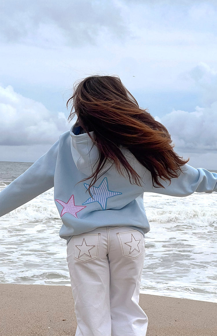 Beginning Light Blue Star Hoodie Image