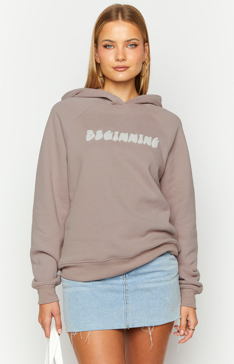 Beginning Beige Bubble Hoodie Image