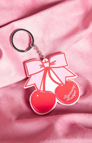 Beginning Boutique Cherry Bow Keyring