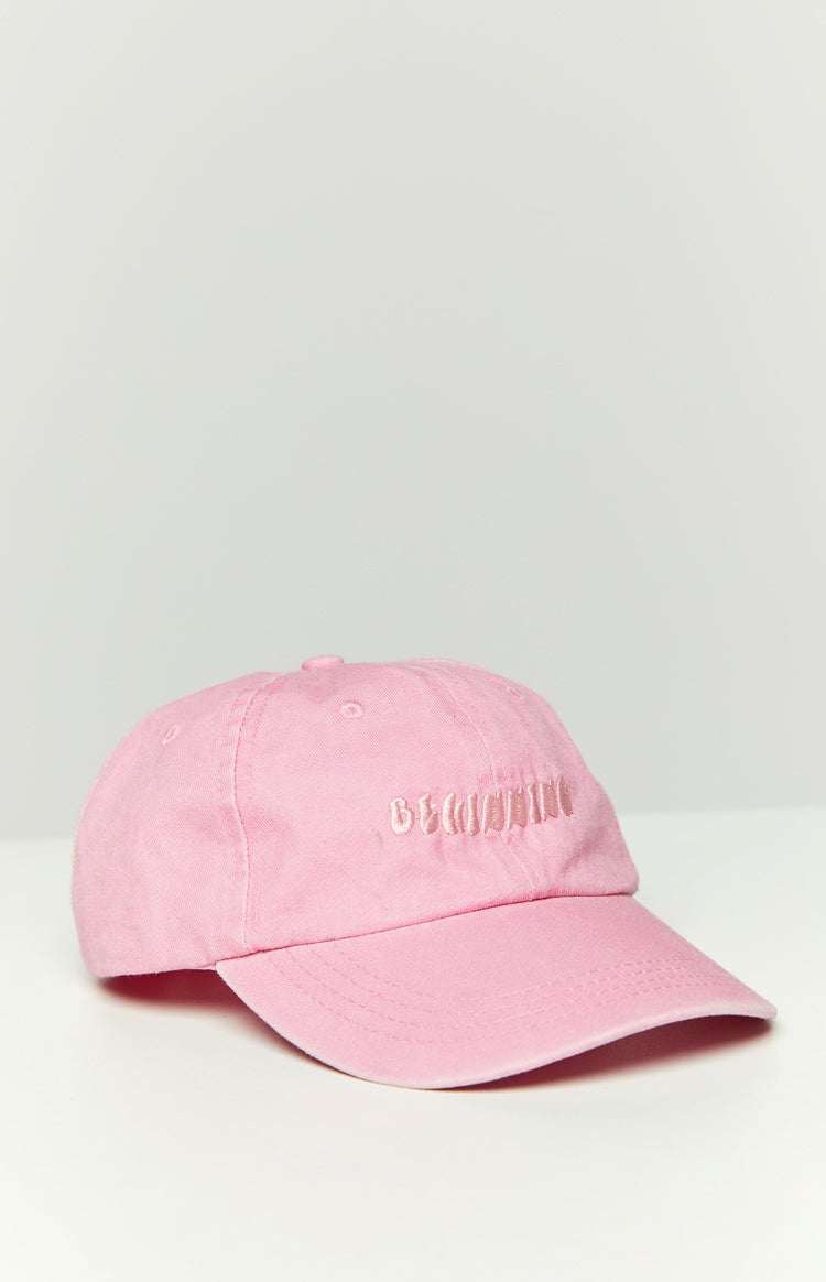 Beginning Boutique Pink Washed Cap Image