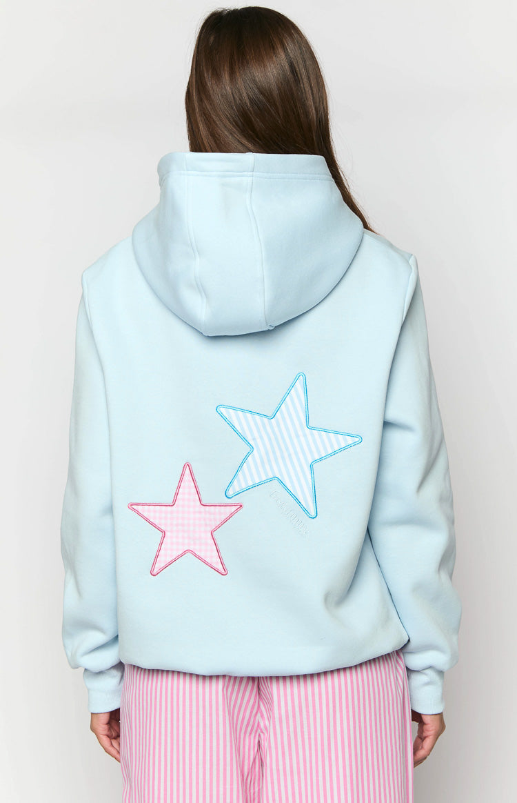 Beginning Light Blue Star Hoodie Image