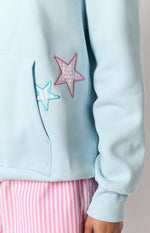 Beginning Light Blue Star Hoodie Image