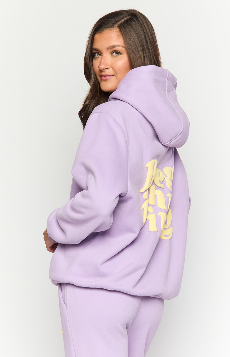 Beginning Purple Snuggle Bubble Hoodie Image