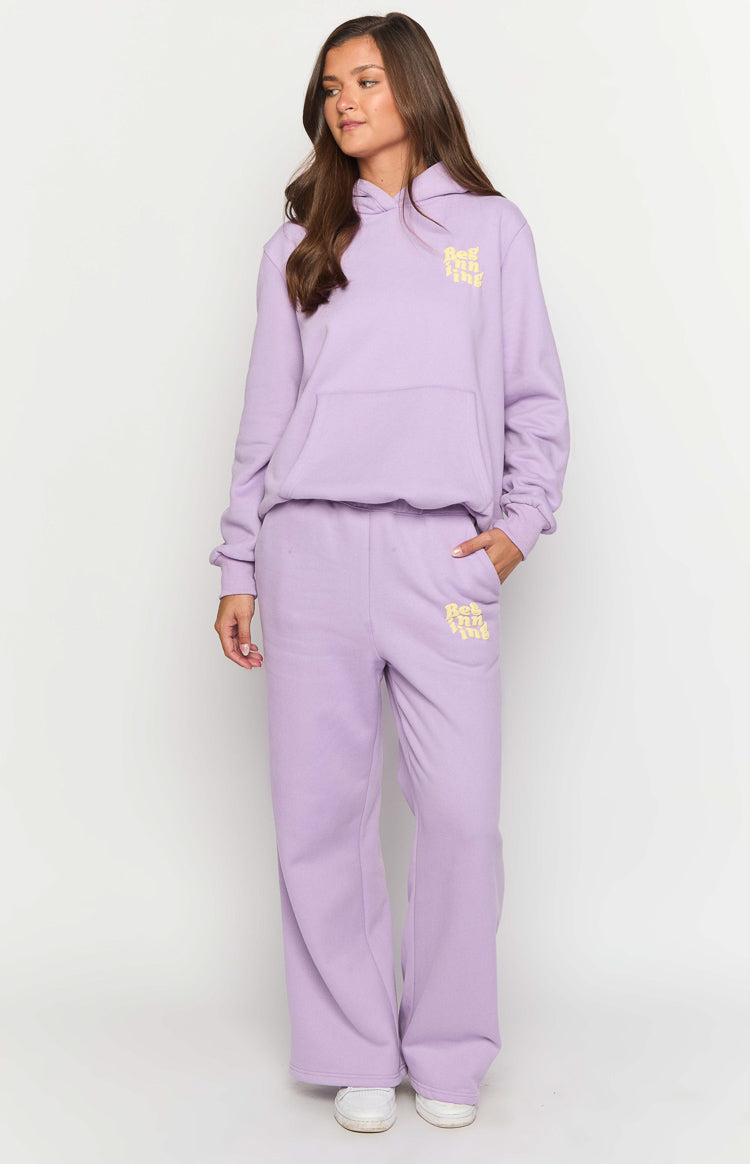 Beginning Purple Snuggle Track Pants Image