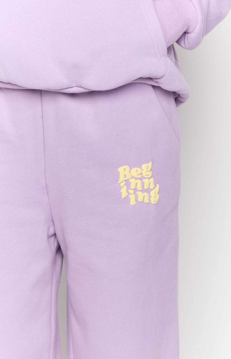 Beginning Purple Snuggle Track Pants Image