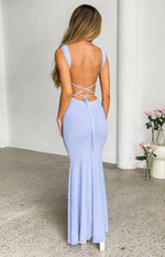 Beverley Lilac Mesh Maxi Dress Image