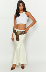 Big Love Cream Maxi Skirt Image