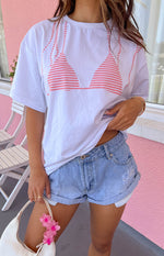 Bikini Bliss White Tee Image