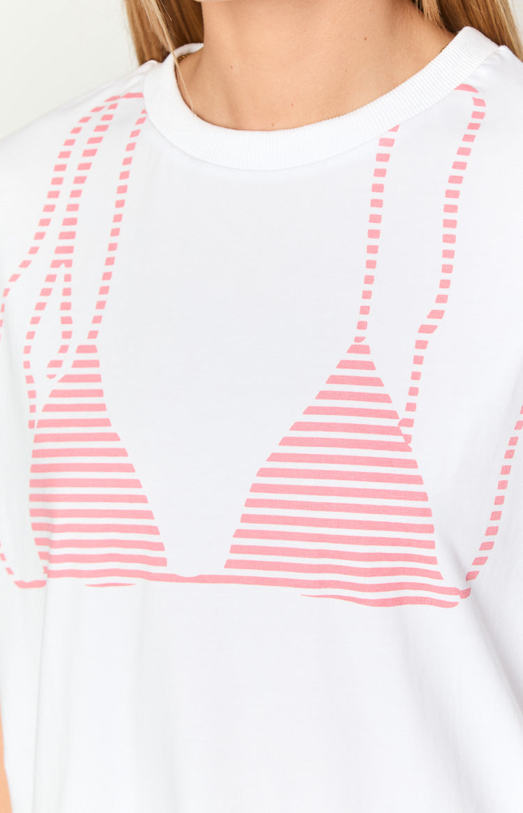 Bikini Bliss White Tee Image