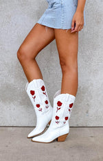 Billini Arden White Garnet Cowboy Boots Image