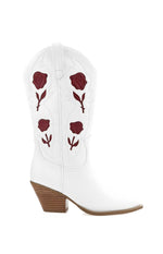 Billini Arden White Garnet Cowboy Boots Image