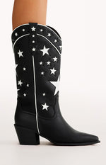 Billini Dollie Black And White Cowboy Boots Image