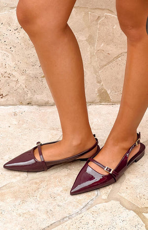 Billini Ilie Mulberry Patent Mules