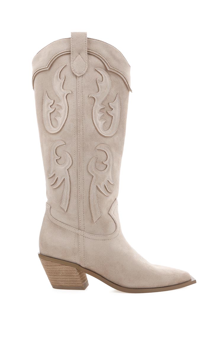 Billini Tulie Beige Cowboy Boots Image