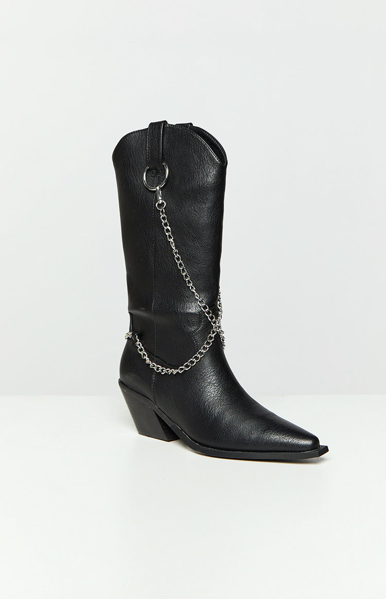 Billini Edward Black Cowboy Boots