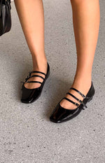 Billini Kairo Black Ballet Flats Image