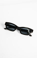 Black Slimline Sunglasses Image