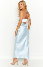 Blair Ice Blue Strapless Maxi Dress Image