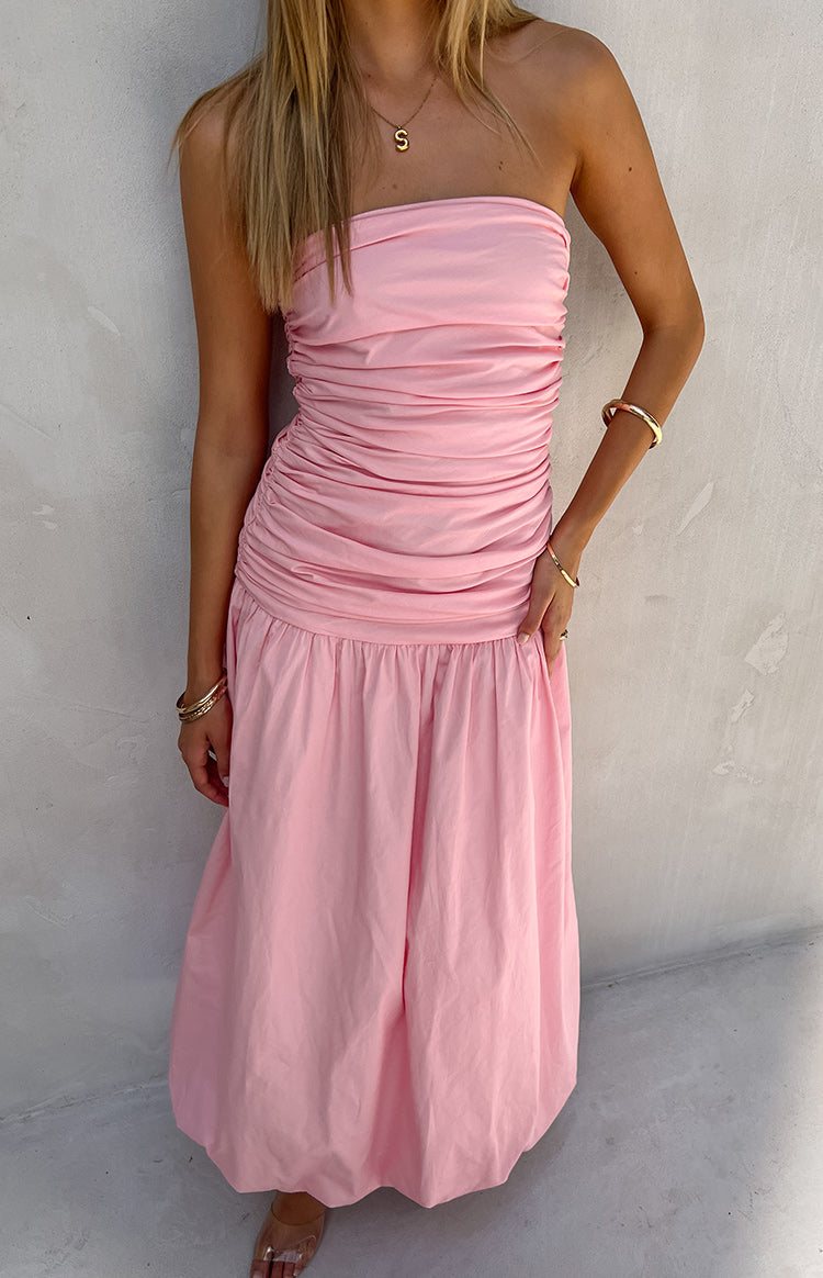 Boulevard Pink Strapless Maxi Dress Image