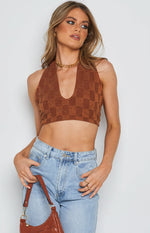 Bradley Crop Top Brown Image