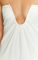 Braelyn White Strapless Maxi Dress Image