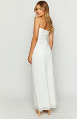 Braelyn White Strapless Maxi Dress Image