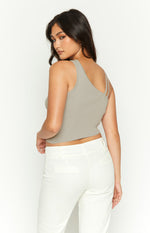 Bria Grey Knit Top Image