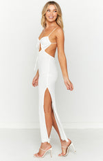 Butterfly White Midi Dress Image